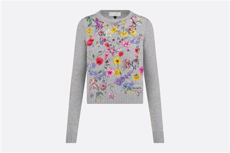 dior floral sweater